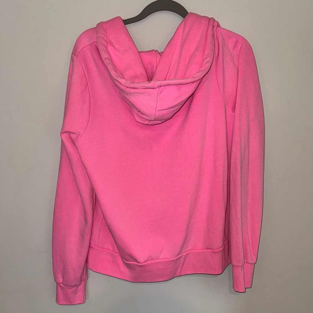 Aviator Nation Pink Hoodie Jacket with Rainbow Stripes & Pink Shorts Sz M - Picture 5 of 7